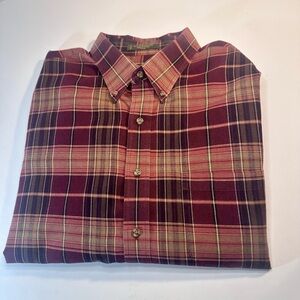 Orvis Signature Collection Wool/Cotton Blend Mens XXL Long Sleeve Flannel Shirt